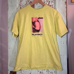 Men’s yellow-green Playboy t-shirt